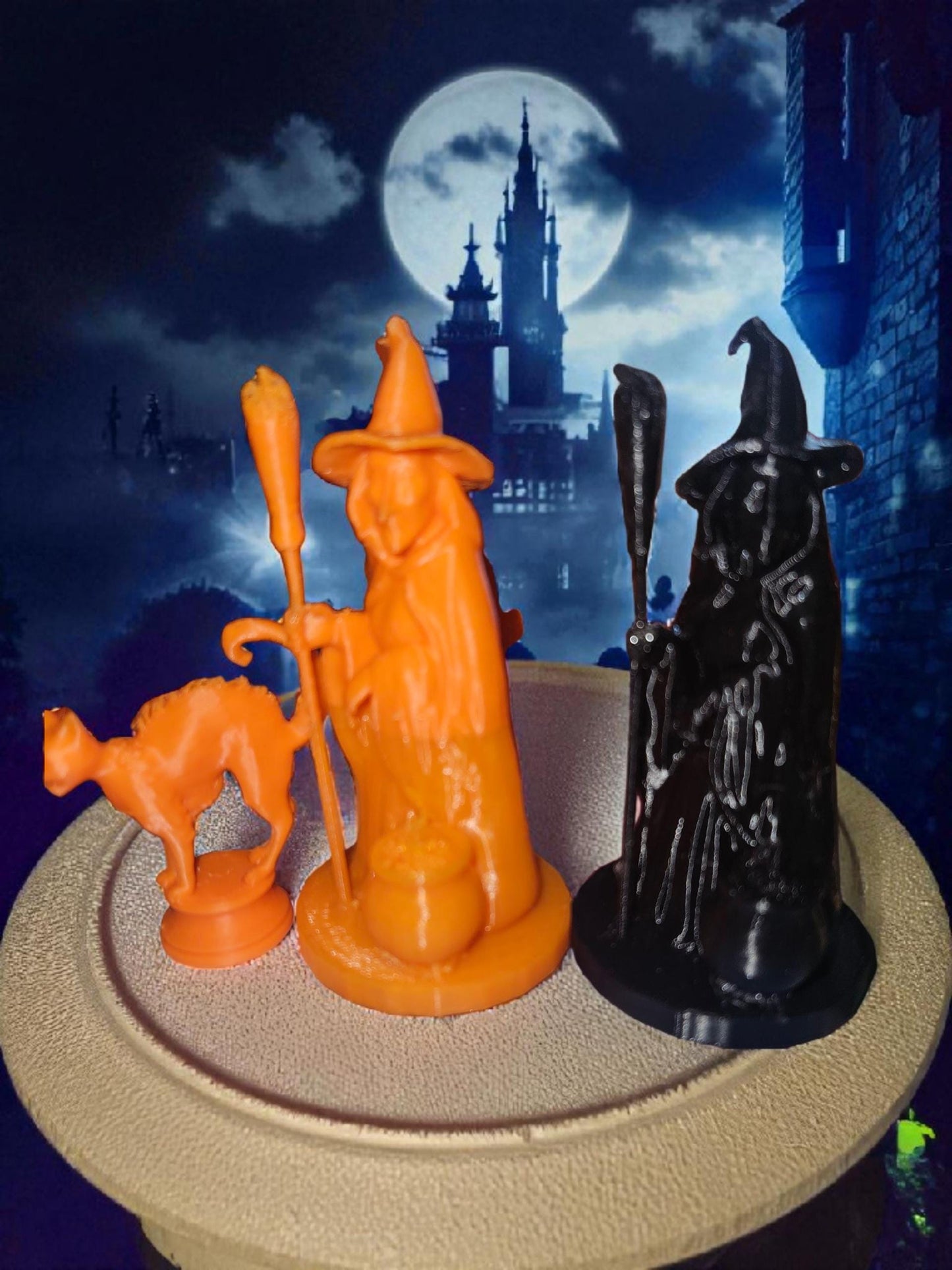 Halloween Themed 3D Printed Chess Set - Magnetic