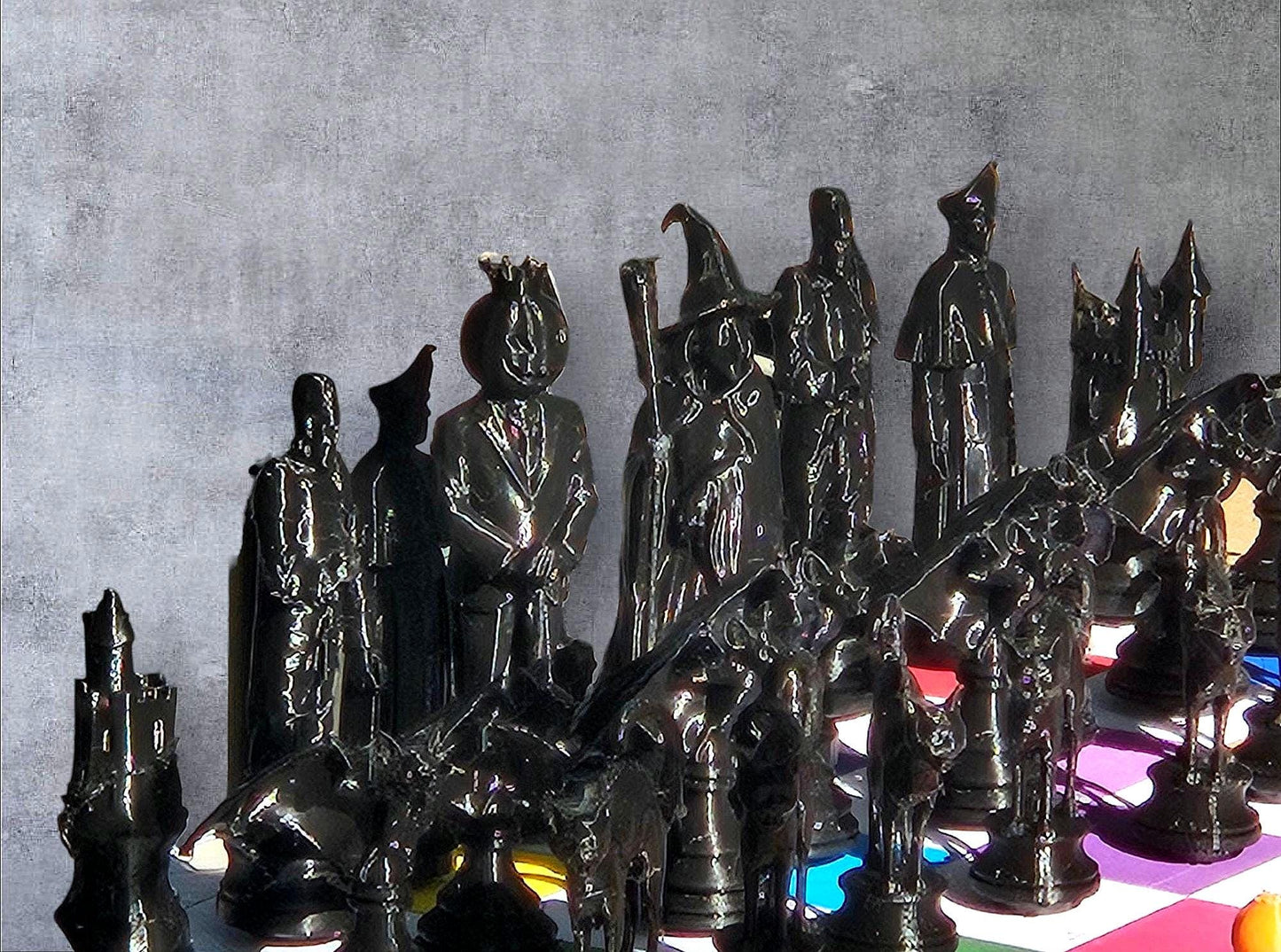 Halloween Themed 3D Printed Chess Set - Magnetic