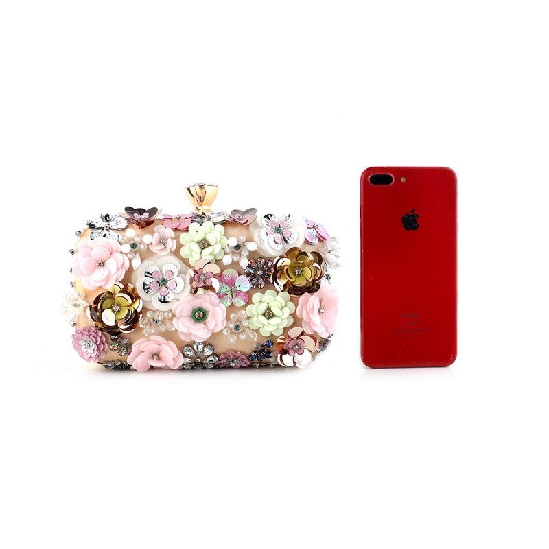 Women Flower Clutch