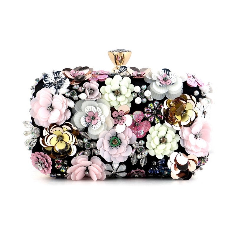 Women Flower Clutch