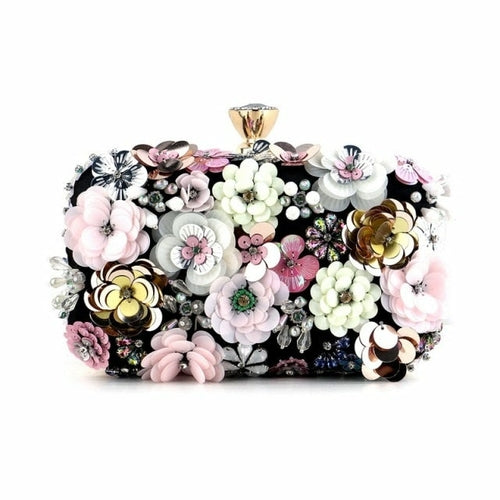Women Flower Clutch