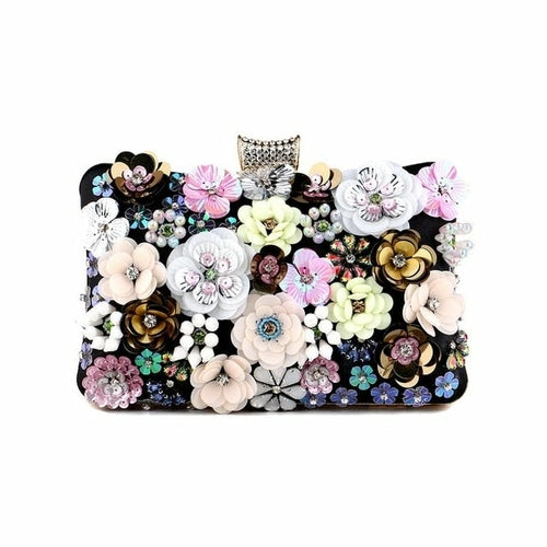Women Flower Clutch