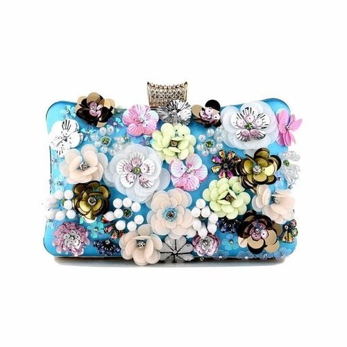 Women Flower Clutch