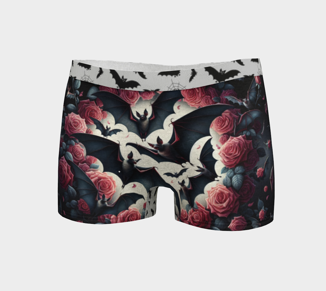 Black Rose Bat Boy shorts