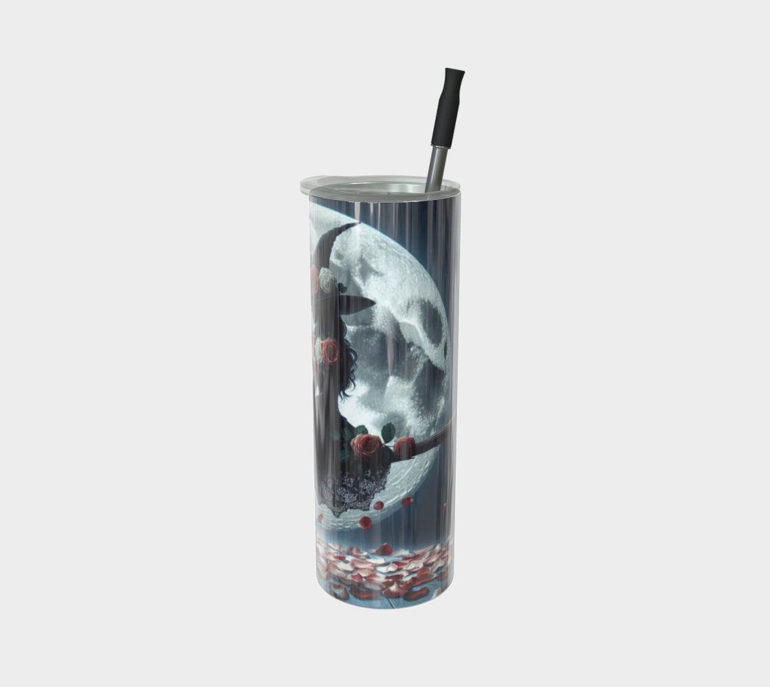 Rose Witch over Moon Tumbler