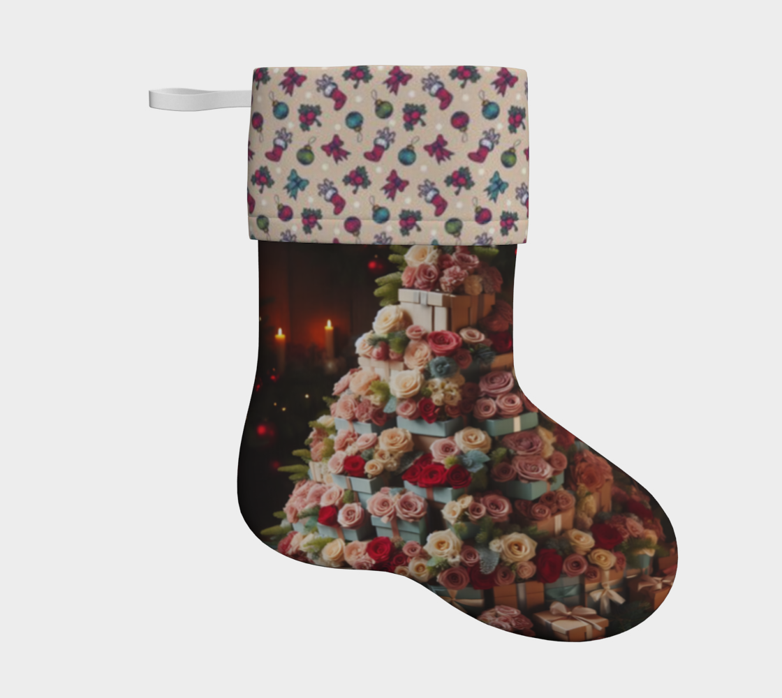 Floral Tannenbaum Stocking