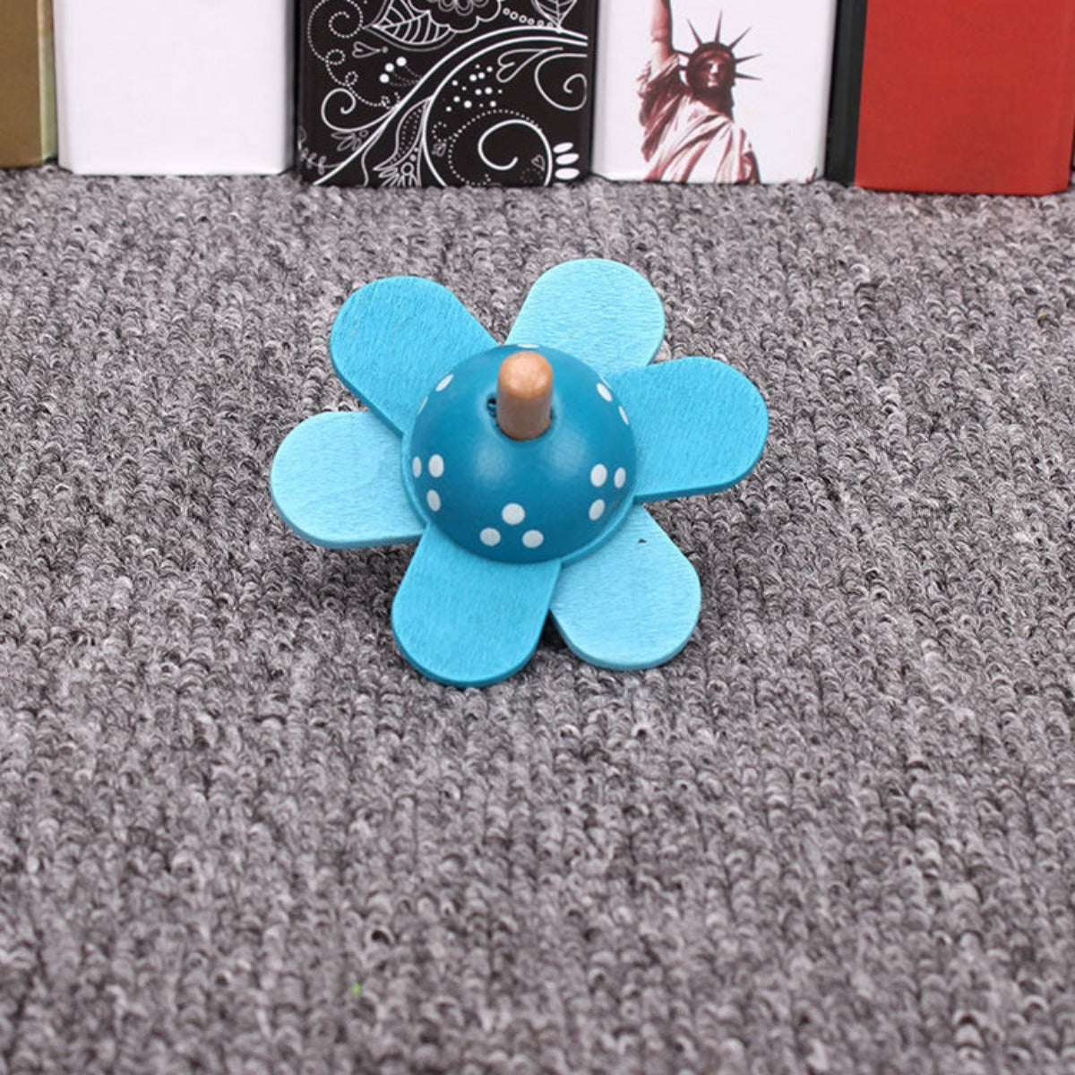 Flower Wooden Spinning Top