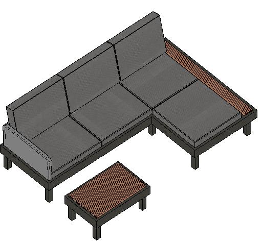 Convo Sectional - Revit Family File