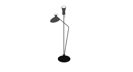 Dual Function Floor Lamp - Revit Family File