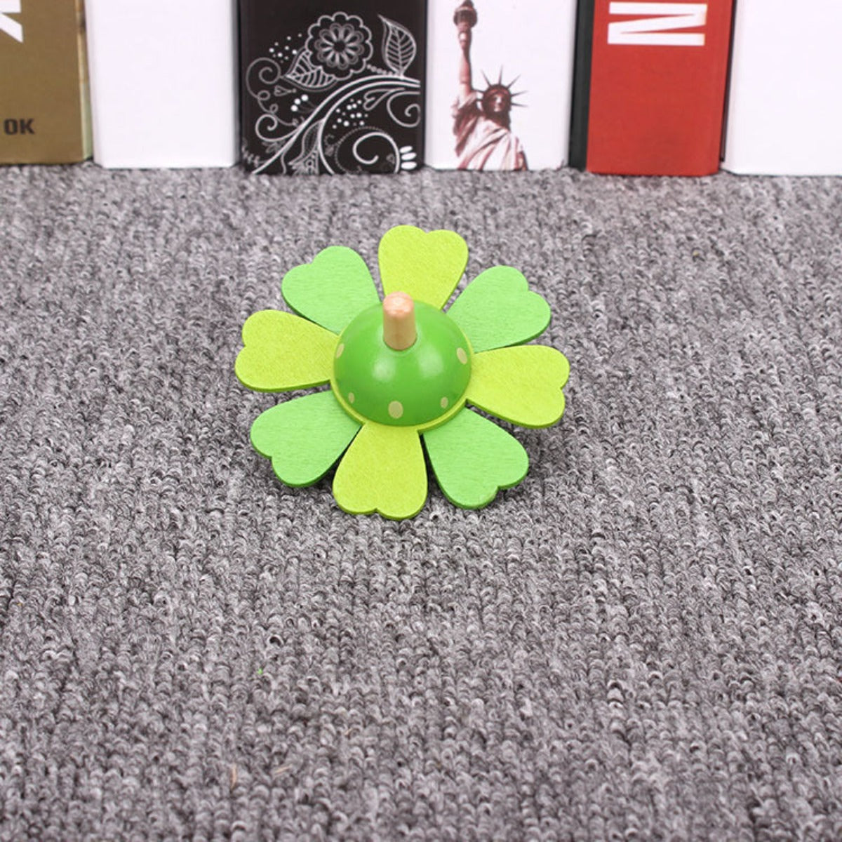 Flower Wooden Spinning Top