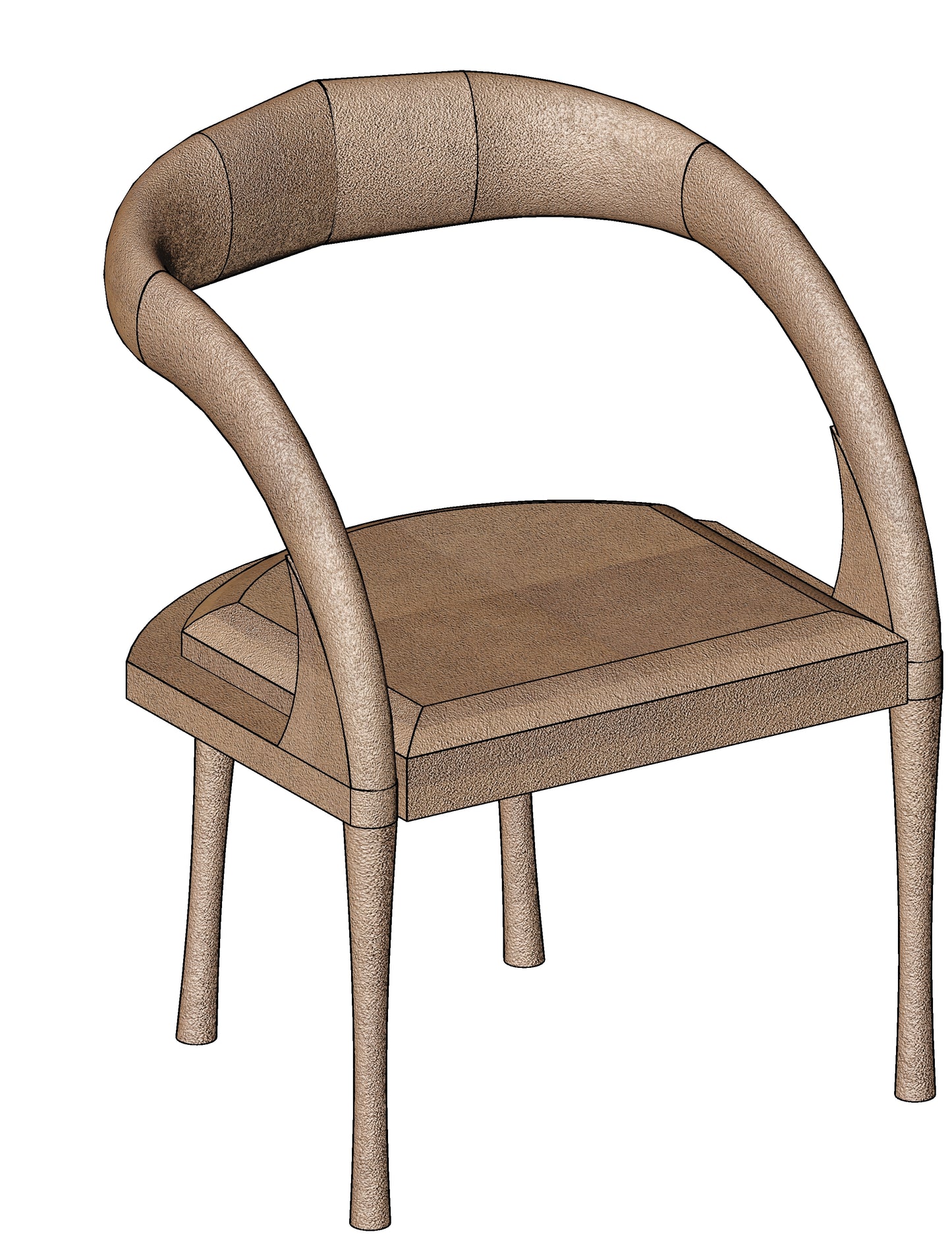 Leather Chair - Revit Family File