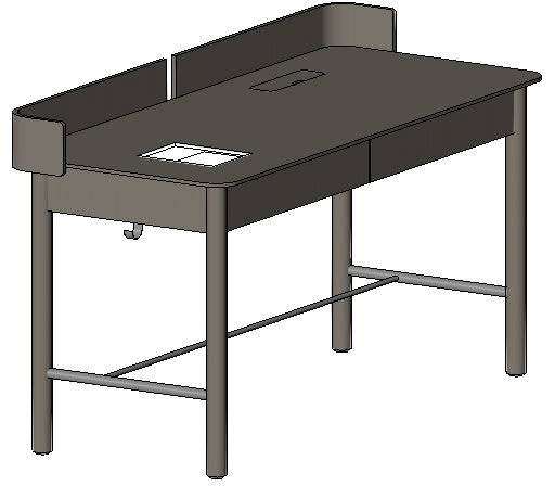 Peekaboo Desk - Revit Family File