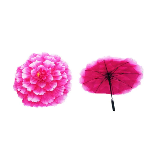 Retro Chinese Peony Flower Umbrella