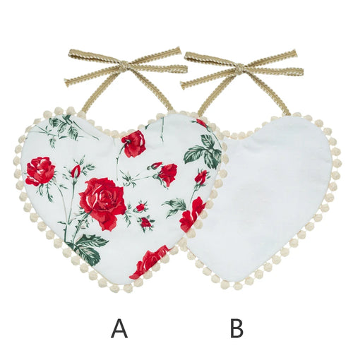 Rose Heart  Baby Bibs Bandanas Gift Double Side Saliva Towel Cotton