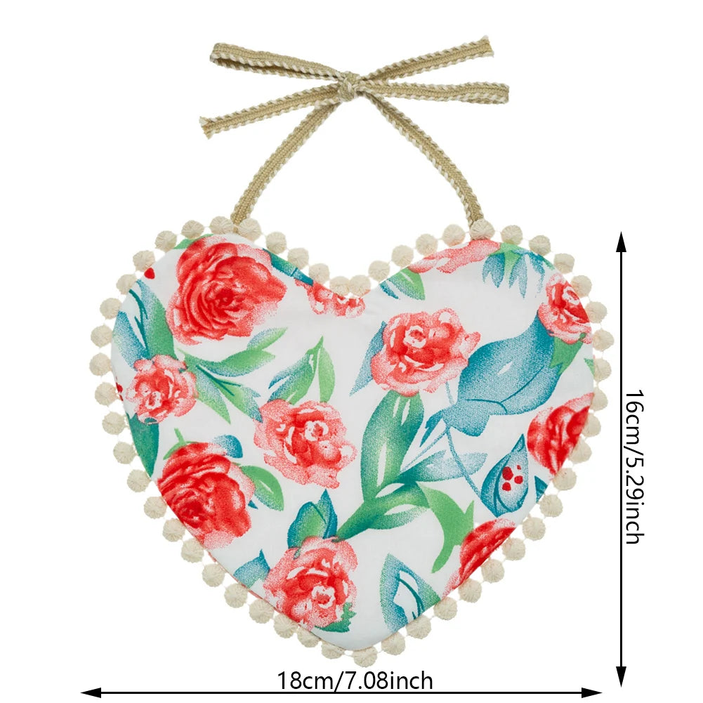 Rose Heart  Baby Bibs Bandanas Gift Double Side Saliva Towel Cotton