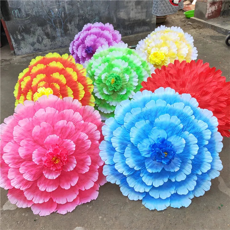 Retro Chinese Peony Flower Umbrella