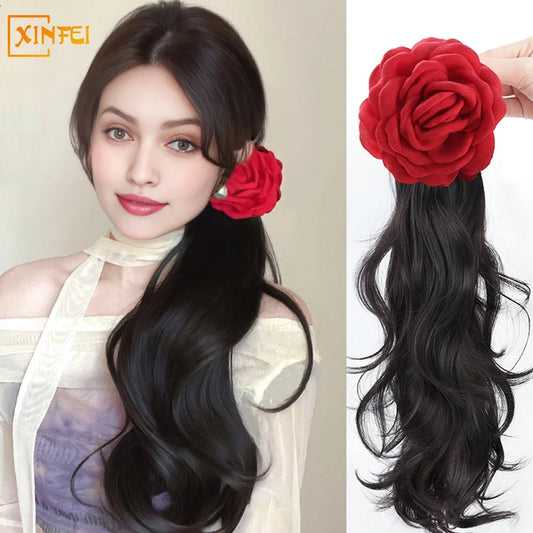 Synthetic Rose Wig