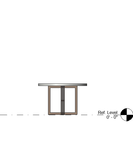 Square Base Dining Table - Revit Family File