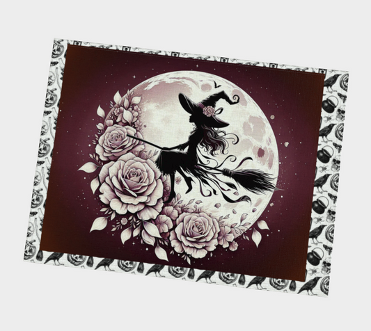 Flower Moon Witch Placemat