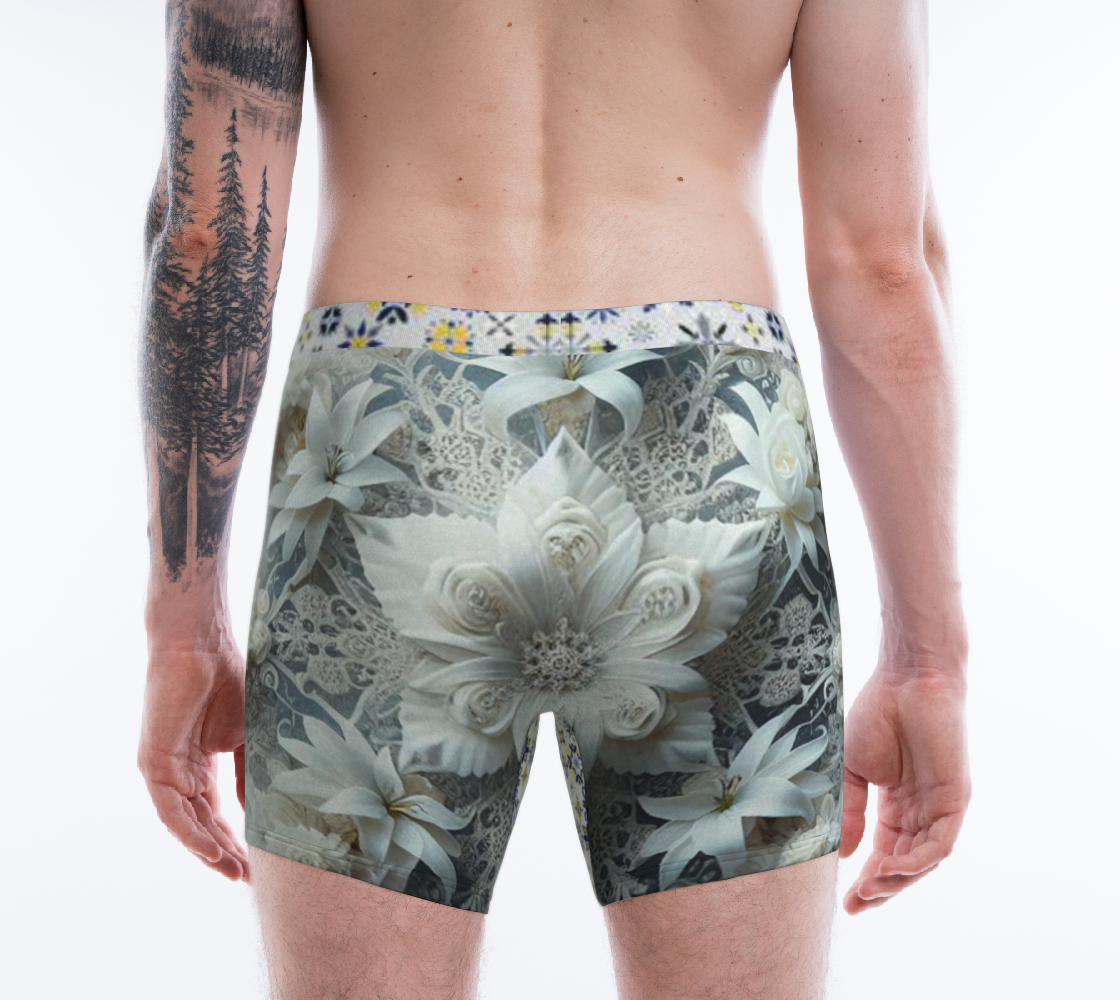 Floral Snowflake Boxer Briefs
