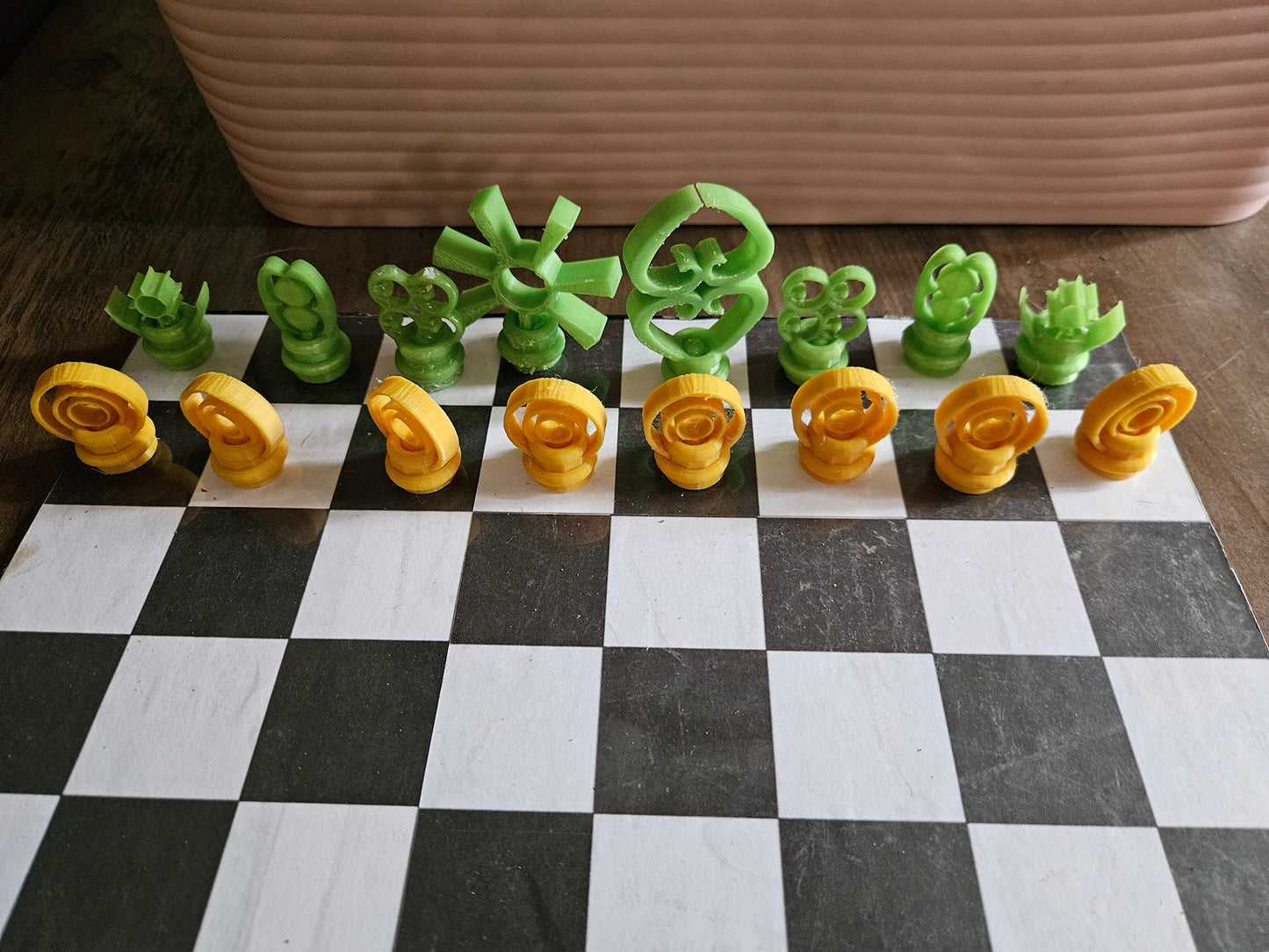 African Themed - 3D Printed Recycled Material Chess Board