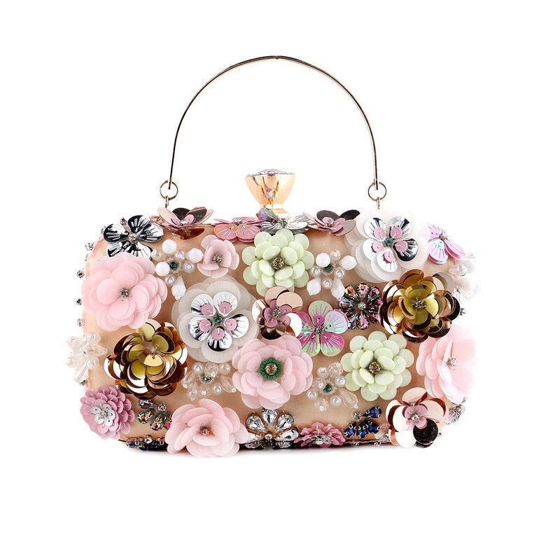 Women Flower Clutch